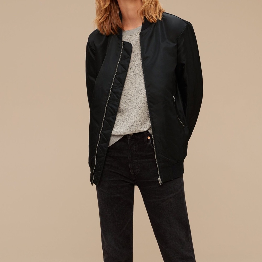 Wilfred Free fall academia bomber jacket
